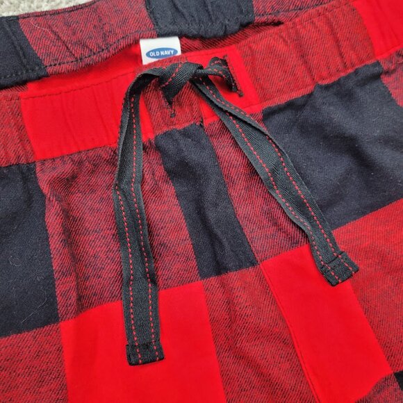 Old Navy Women's Plus Red Buffalo Plaid Checkered Flannel Black Pajama Pants XXL - Picture 3 of 7